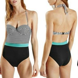 NWT Topshop Stripe Swimsuit,  U.S. size 8